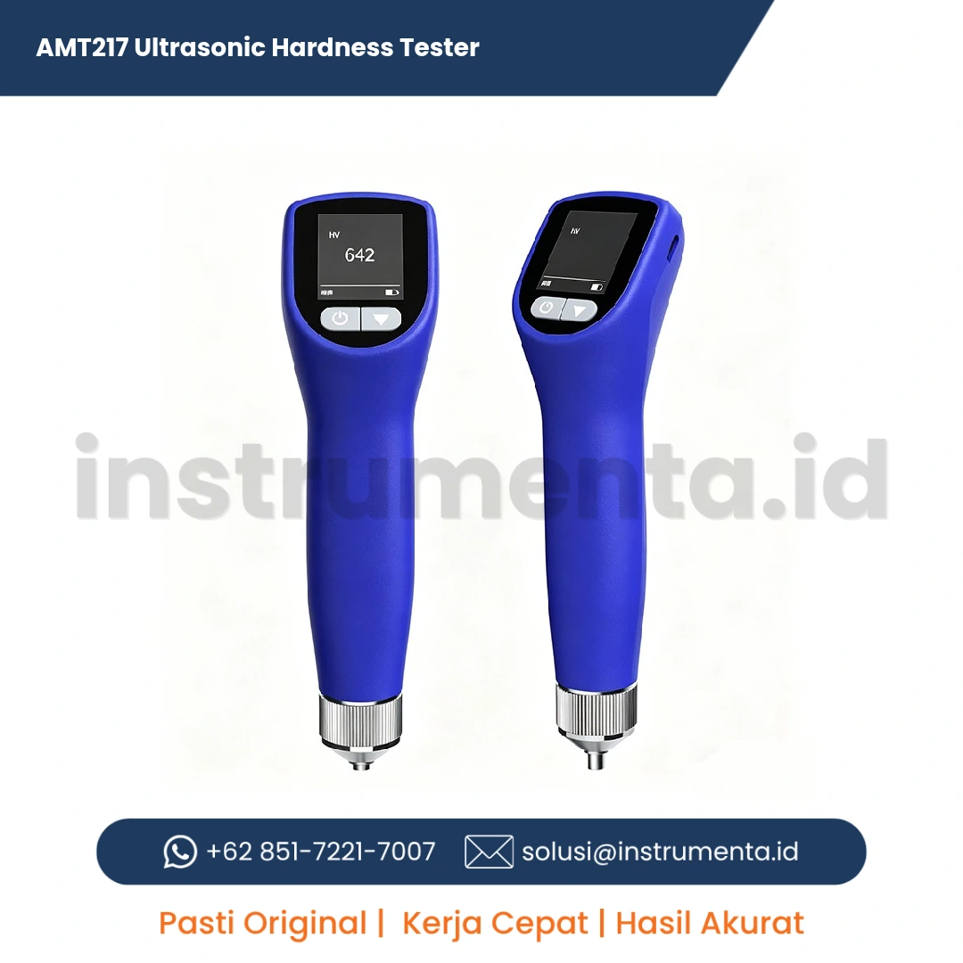 Official Supplier AMT217 Ultrasonic Hardness Tester Alat Ukur Kekerasan Logam Metode Ultrasonik UCI Portabel